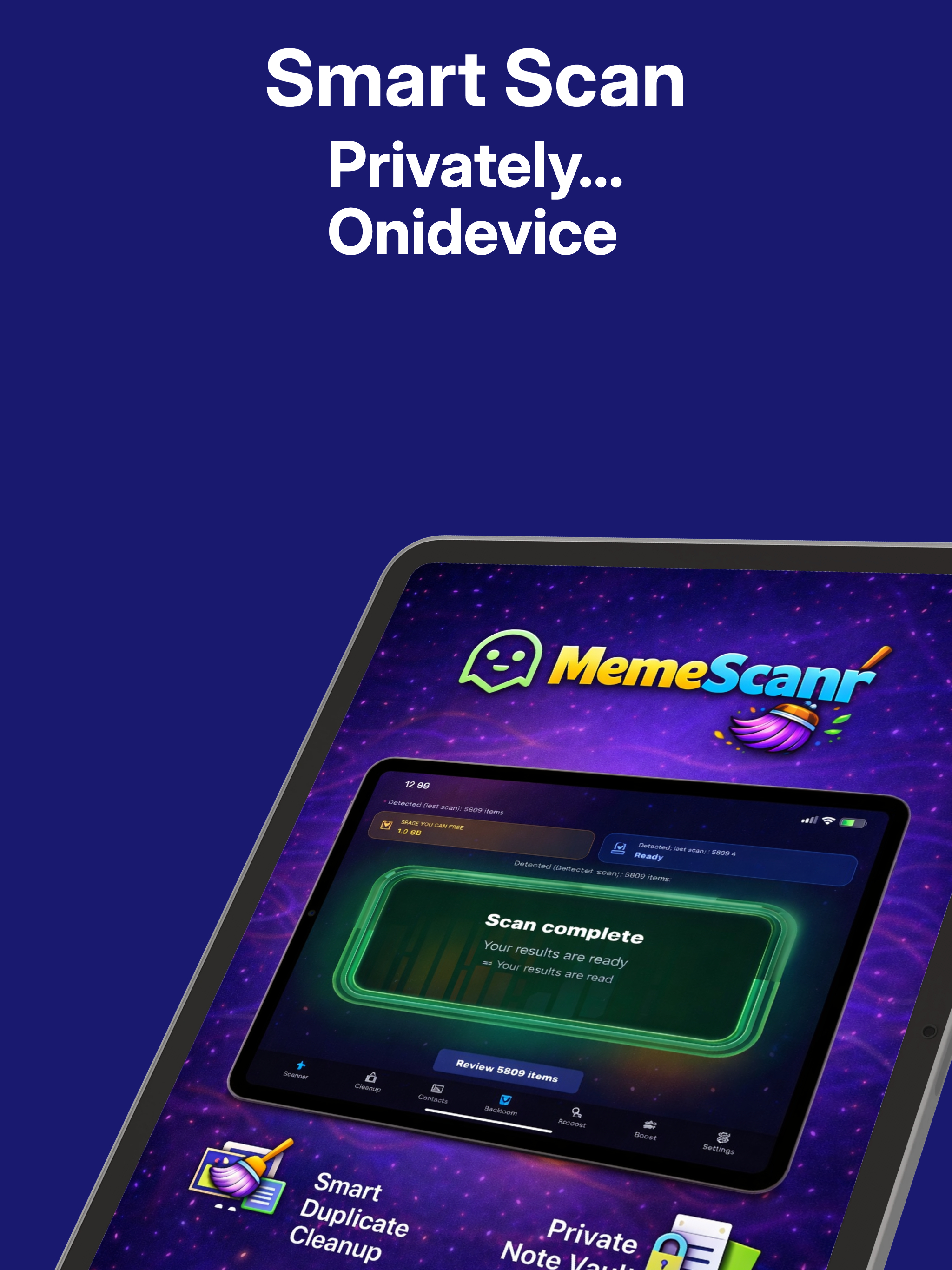 MemeScanr Smart Scan feature